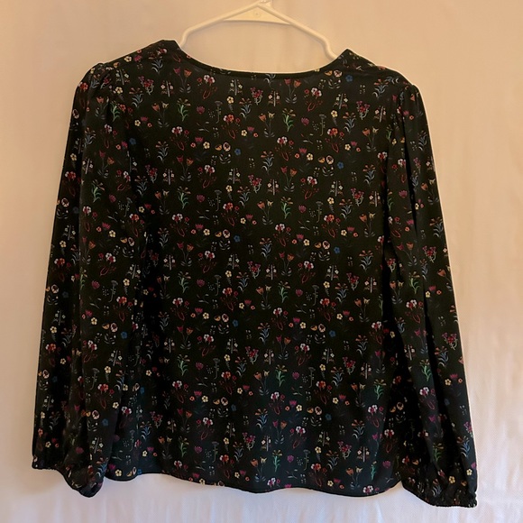 Marine Layer Stacy Patterned Blouse Floral Print Top Size XS - Picture 9 of 12